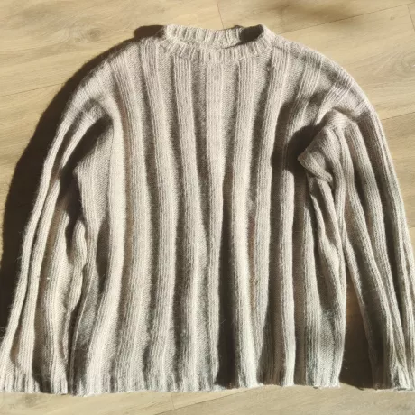 Wide ribbed sweater Terrifiknits vignette