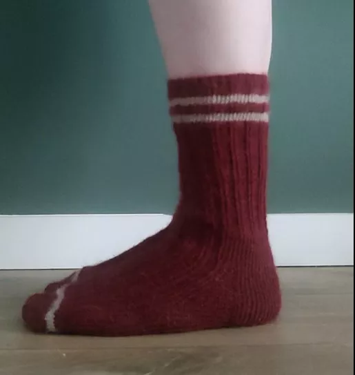 Chaussettes Rugby portees de profil