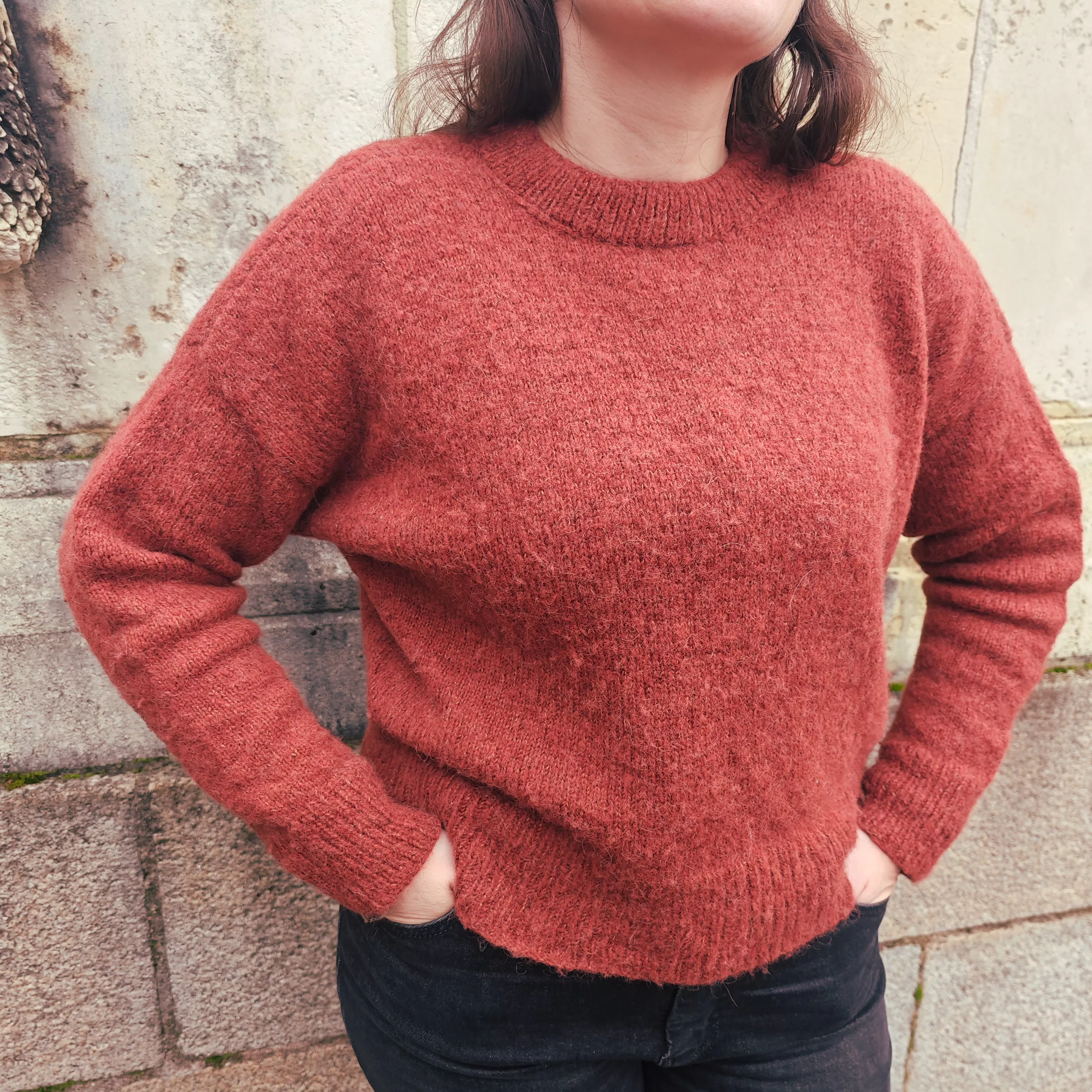 Traveler Crew sweater terrifiknits porté